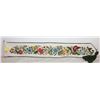 Image 1 : VINTAGE NEEDLEPOINT EMBROIDERED FLORAL "TAPESTRY"