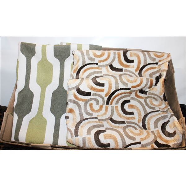 2 MATERIAL PIECES APPROX. 58" X 39"