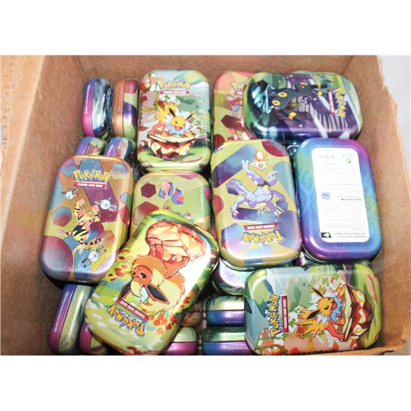 LOT OF EMPTY POKEMON TINS