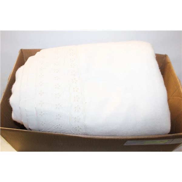 VINTAGE SEARS "FELTED" ACRYLIC BLANKET MADE IN