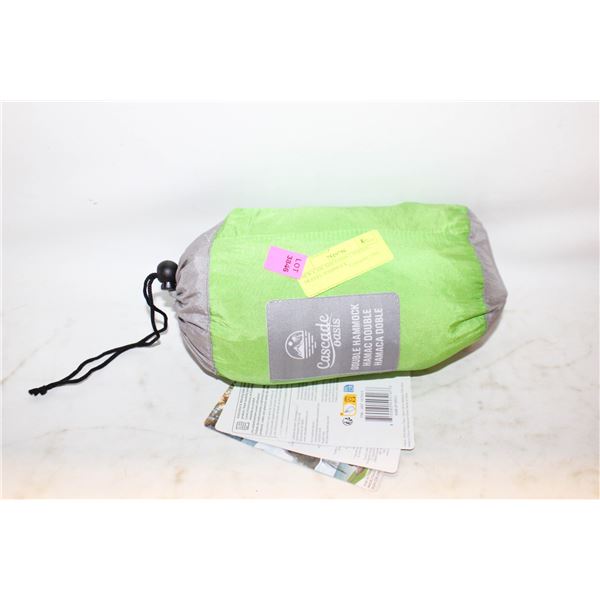 NEW CASCADE OASIS 2 PERSON TRAVEL HAMMOCK