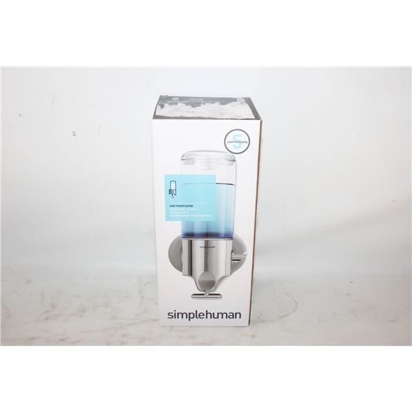 NEW SIMPLE HUMAN WALL MOUNT SOAP PUMP