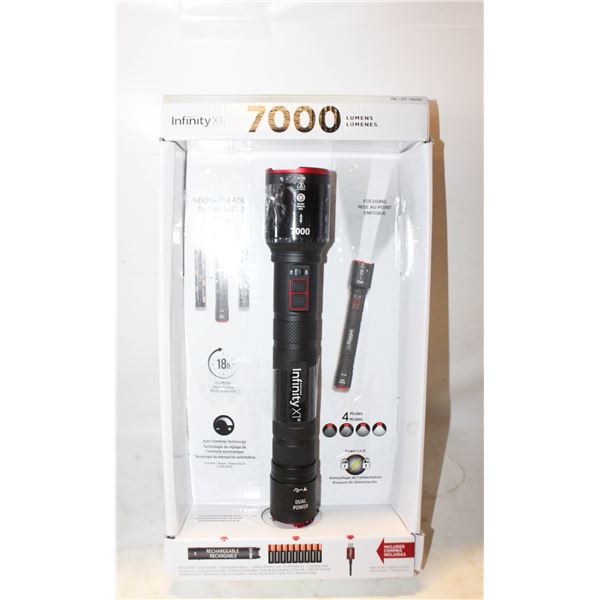 NEW INFINITY X1 7000 LUMENS RECHARGEABLE FLASHLIGH