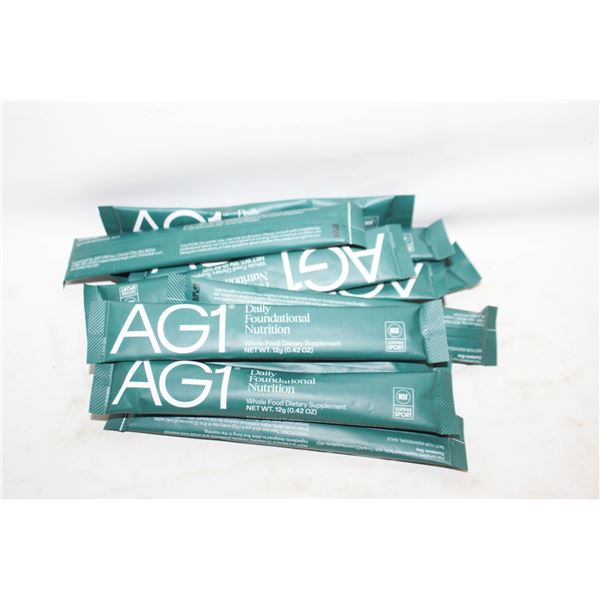 AG1 DAILY FOUNDATIONAL NUTRITION, 12 SEALED PACKS