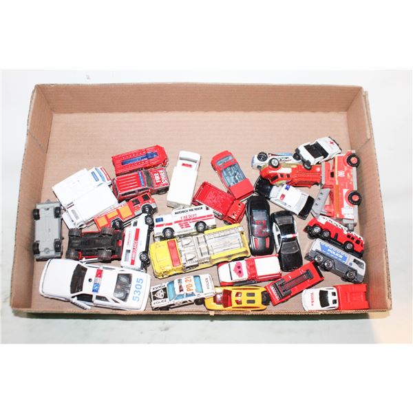 DIECAST METAL FIRE TRUCKS, POLICE TRUCKS