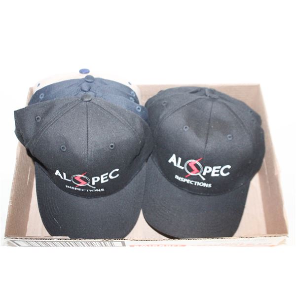 9 NEW BLACK BASEBALL CAPS