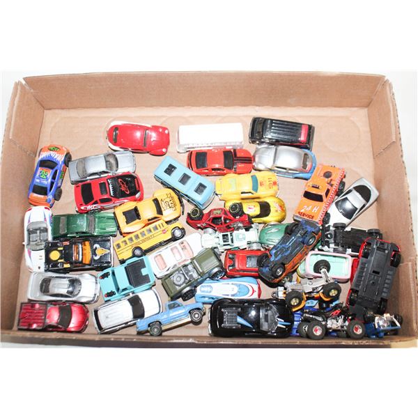 42 DIECAST METAL CARS & TRUCKS, TOYS