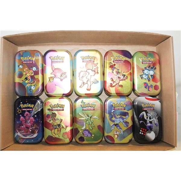 10 POKEMON TINS