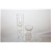 Image 1 : VINTAGE ETCHED GLASS VASES ASSORTED