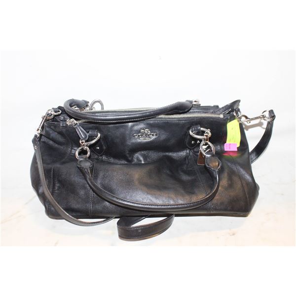 GENUINE COACH LEATHER PURSE BLACK