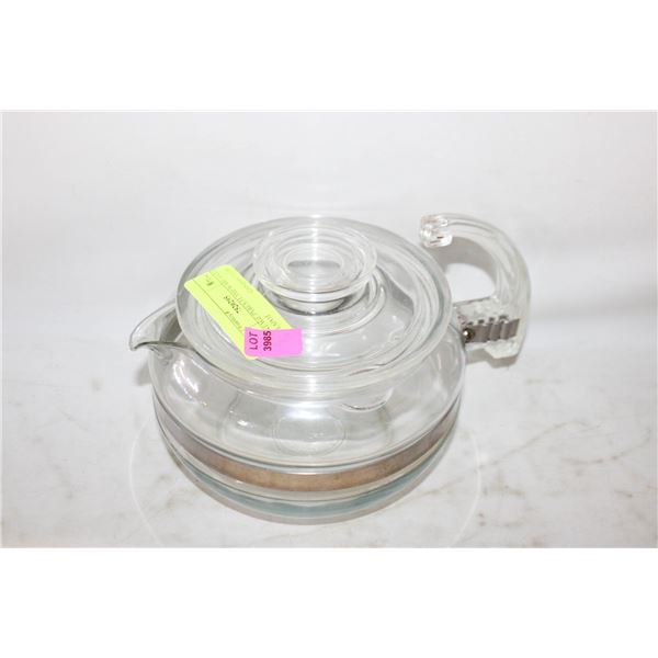 VINTAGE PYREX FLAMEWARE 6 CUP TEAPOT
