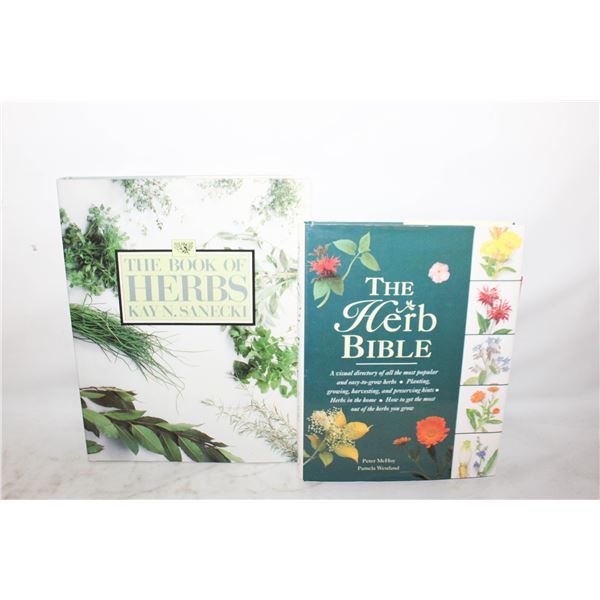 THE BOOK OF HERBS & THE HERB BIBLE HARDCOVER BOOK