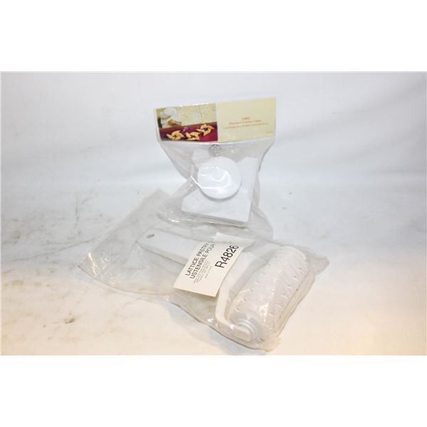 PASTRY COOKIE CUTTER LATTICE & PINWHEELS NEW IN PK