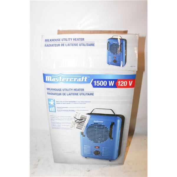 MASTERCRAFT 1500 W/120V UTILITY HEATER IN BOX