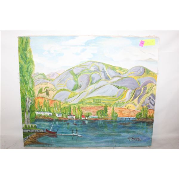 FOLK ART STYLE ORIGINAL PAINTING- ARTIST SIGNED