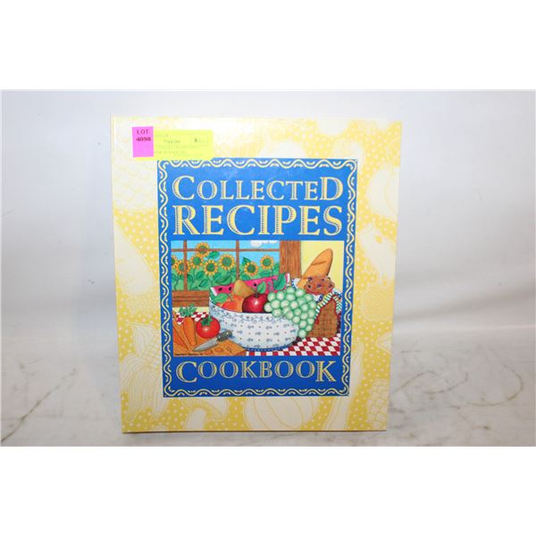 VINTAGE "COLLECTED RECIPES" SCRAP BOOK BINDER DIY