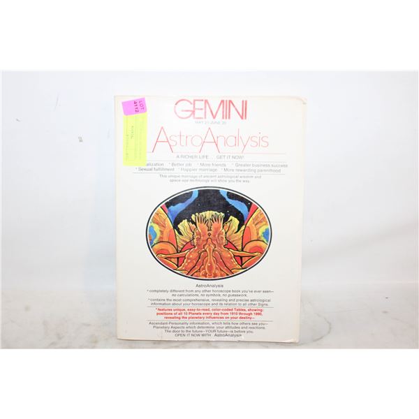 1976 ASTRO ANALYSIS GEMINI HOROSCOPE ASTROLOGY