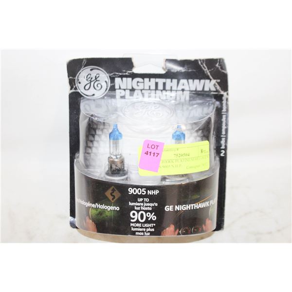 NIGHT HAWK PLATINUM HELOGEN 2 BULBS 9005 N.H.P.