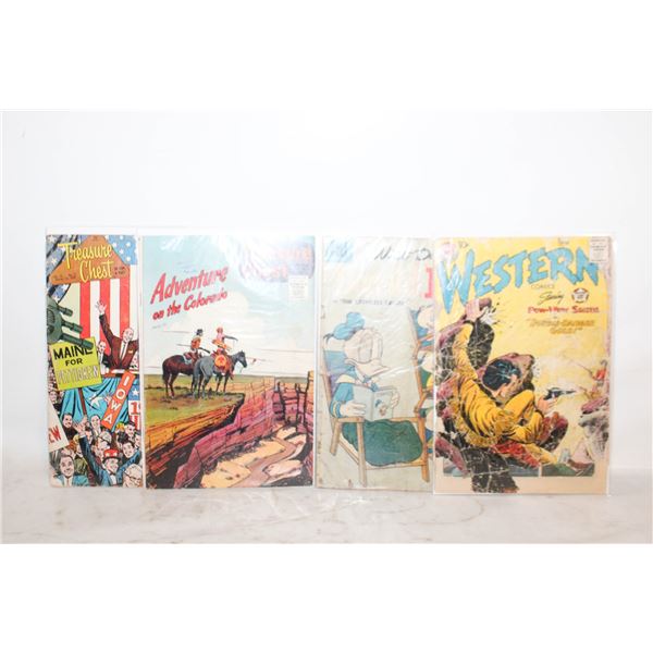 LOT OF 4 VINTAGE 10 CENT COMIC BOOKS 1