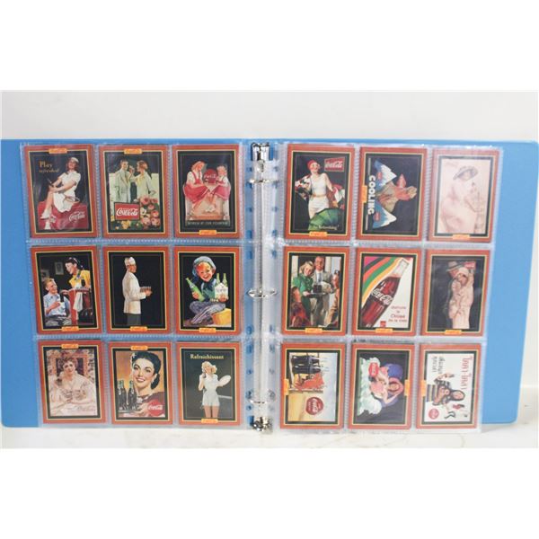 BINDER WITH 90+ COCA - COLA CARDS 1