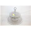 Image 1 : VINTAGE-STYLE, TWO-TIERED SERVING STAND