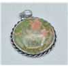 Image 3 : #242-NATURAL UNAKITE  PENDANT