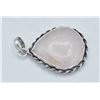 Image 2 : #235 NATURAL UNAKITE & ROSE QUARTZ PENDANT