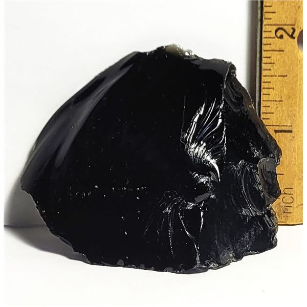 11) NATURAL OBSIDIAN 82.2 GRAM
