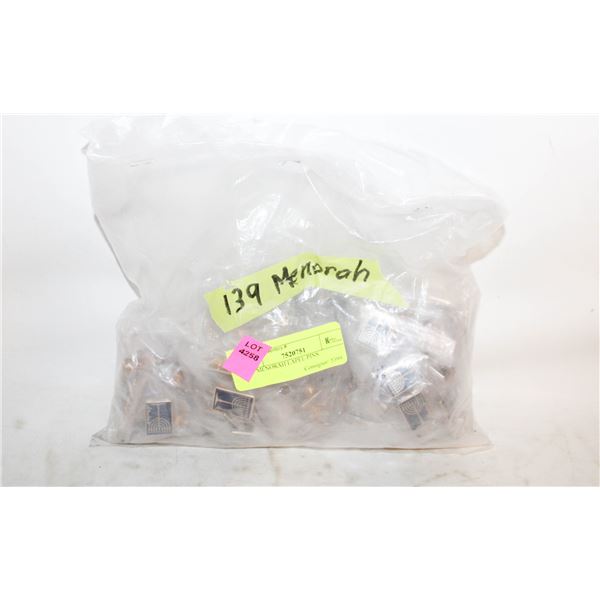 139 MENORAH LAPEL PINS