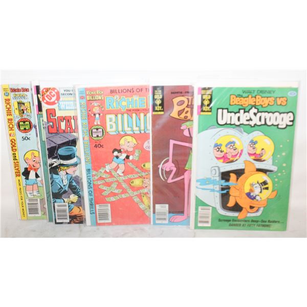 LOT OF 7 VINTAGE 40 & 50 CENT COMIC BOOKS 1