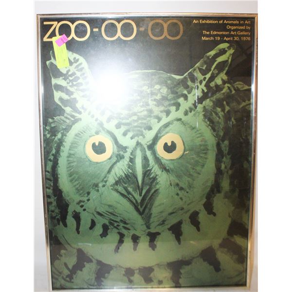 ANIMALS IN THE ART 1976 EXHIBITION POSTER