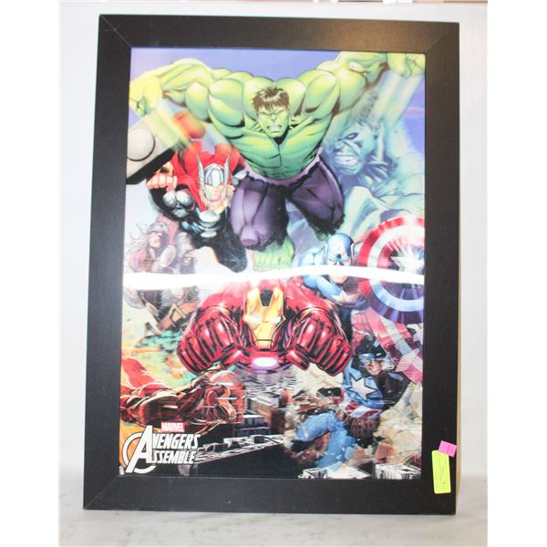 23X31 AVENGERS ASSEMBLE 3D WALL ART