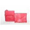 Image 1 : RED LEATHER PURSE 8"X10" & RED ALDO
