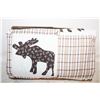 Image 1 : NEW HOME-MADE QUILT, MOOSE, DEER,