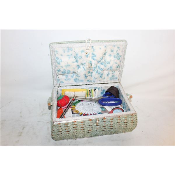 SEWING BASKET & SEWING NOTIONS