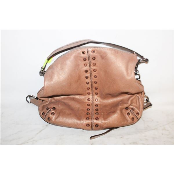 GENUINE MICHAEL KORS LEATHER HANDBAG BROWN
