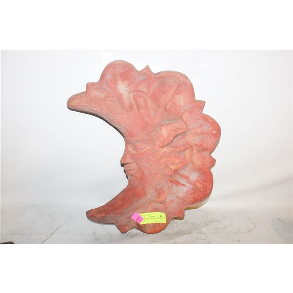 YARD/GARDEN DECOR POTTERY MOON 17"