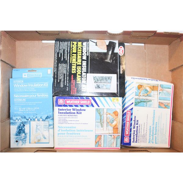 (4) VINTAGE WINDOW INSULATION SEAL KITS