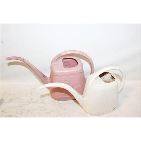 VINTAGE HOUSE PLANT WATERING CANS - 2PC LOT