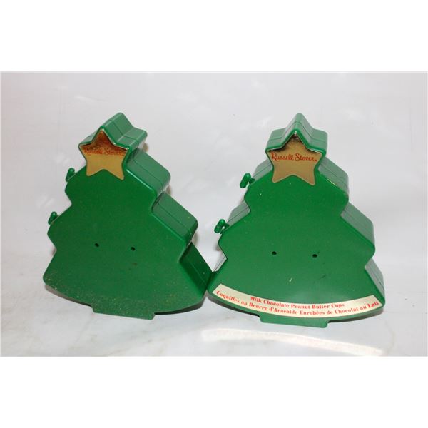 2 VINTAGE CANDY BOXES RUSSEL BRAND