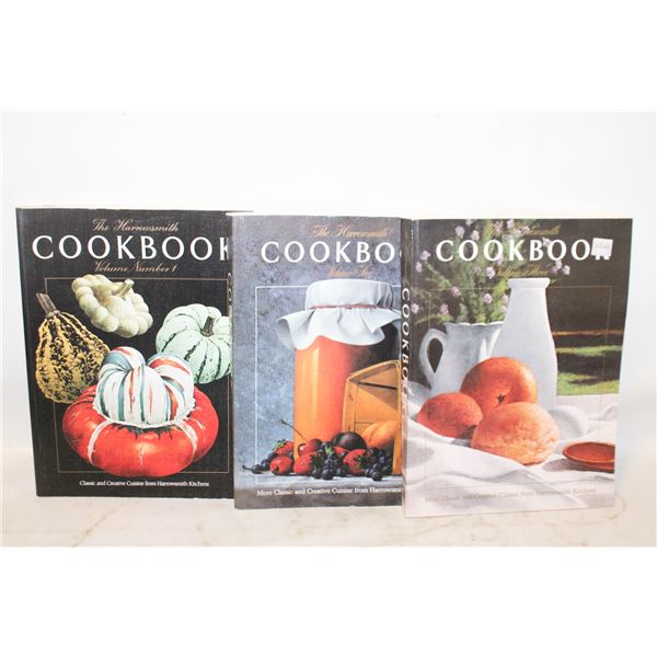 "THE HARROWSMITH COOKBOOK" VOLUMES 1-3 (3PC LOT)