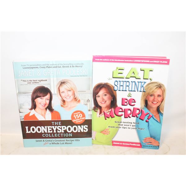 LOONEY SPOONS+EAT SHRINK & BE MERRY BY JANET+GRETA