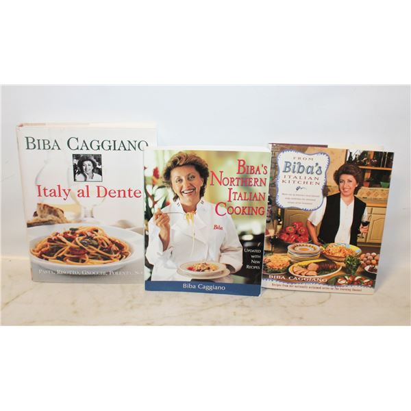 BIBA CAGGIANO COOKBOOKS 3PC LOT