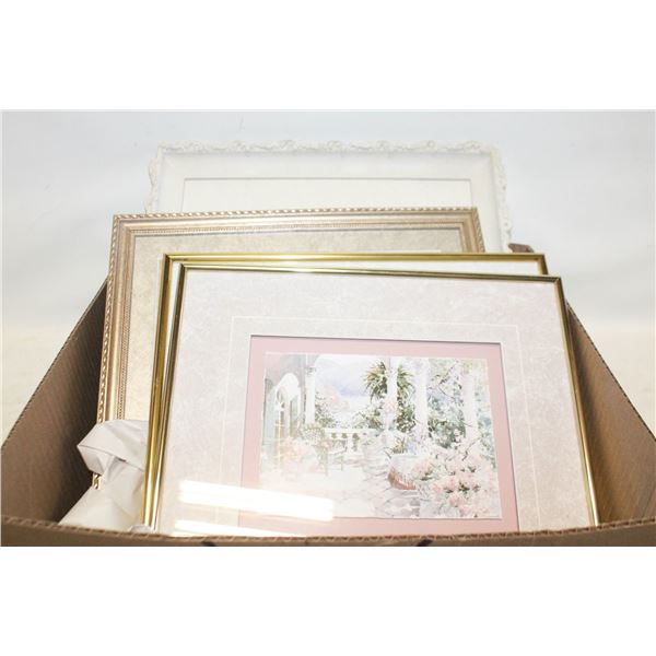 FRAMED ART- ASSORTED LOT