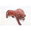 Image 1 : HAND CARVED WOODEN ROARING LION 9 INCH