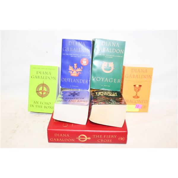 LOT OF 7 OUTLANDER BOOKS