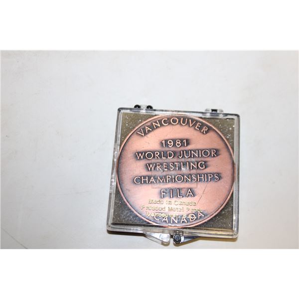 PARTICIPANT'S MEDAL 1981 WORLD JR.