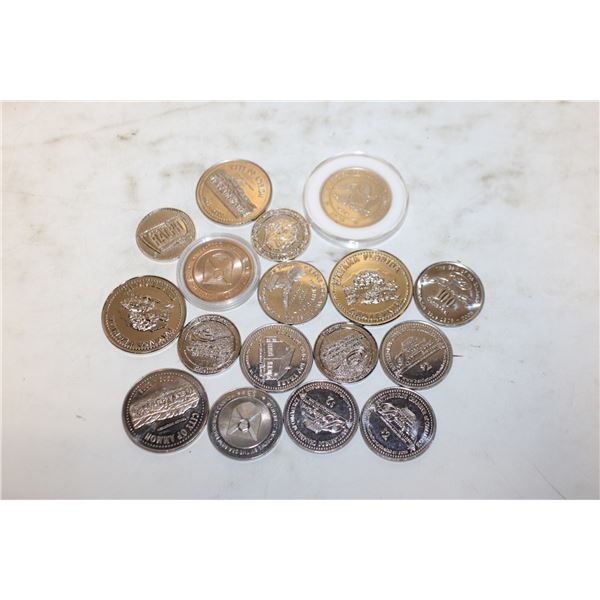 17 NICKEL/SILVER MEDALLIONS