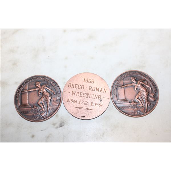 3 CANADIAN AAU CHAMPIONSHIP MEDALS