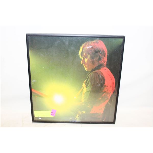 FRAMED JIMMY PAGE LED ZEPPELIN CONCERT PHOTO